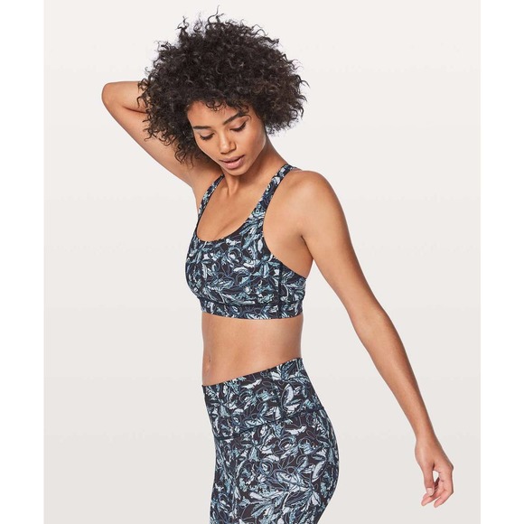 Lululemon Energy Bra Size 6 Embellished Multi - Picture 2 of 9